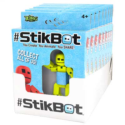 StikBot Single Pack 18 assorted colours in a CDU